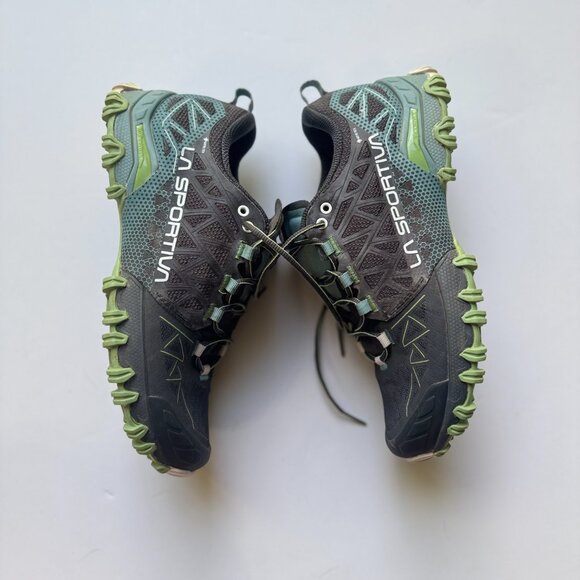 LA SPORTIVA Bushido II GTX Womens Size 8.5 Carbon/Mist Mountain Running Ergonomi - Picture 7 of 11